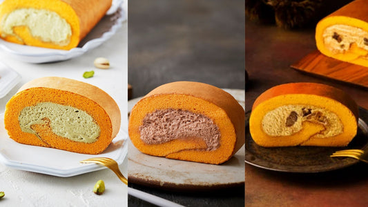 アマゾンショコラ・マロン・ピスタチオロールケーキ1本ずつセット